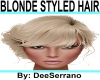BLONDE STYLED HAIR