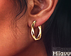 Curl Earrings | Gold