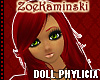 ~ZOE DOLL red PHYLICIA~