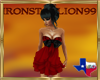 IS Red Ruffled Dress