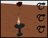 TTT Table + RedRose/Vase