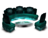 teal couch