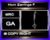 Horn Earrings F