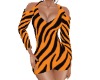 Orange Zebra Dress