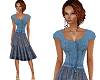 TF* Blue Modest Dress