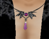 Batwing crystal necklace