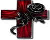 Red Cross with Rose