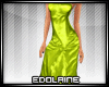 E~ Satin Gown Lime