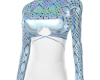 MEGS LT BLUE CROCHET TOP