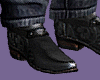 (S) Black Cowboy Boots