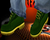 Green Work Boots