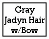 Gray Jadyn hair w/Bow