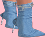 Blue  Jeans Boots