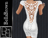 BB Knit Dress White