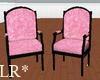 Pink Floral Chair Set