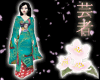 Aqua Geisha Kimono