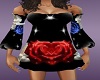 black heart dress