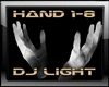 Hands White Fog DJ LIGHT