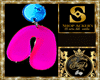 HOT PINK AND  BLUE EAR