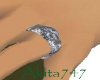 Akitas slvr diamond ring