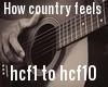 How country feels