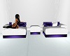 White/Purple Sofa