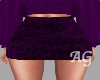 Purple Suede Mini Skirt