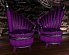 Purple Fan Chairs