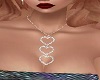 ! Triple hearts necklace