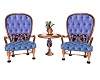 blue coffee chairs