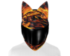 Flaming helmet