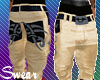 gold baggy tribe pants