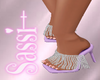 Lilac Diamond Heels