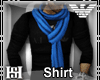 [HS] Shirt AJ+Blue scarf