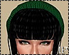 Green Wool Hat Black