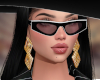 trendy gold earring