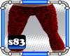 [s83] Red Leopard Capris