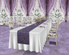  purple wedding table