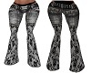 Blk Rose Lace Jeans