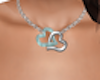 Aqua/SIlver Necklace