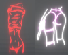 DBLE NEON GIRL STICKER 2