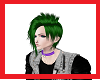 Dark Green Emo Hair