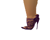 purple jewel lace heels