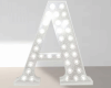 Anim White Glit Letter A
