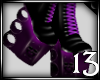 13 Skull Boots Purple