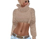 Natural Crop Knit Sweat