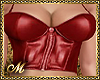 LEATHER LADY TOP RED