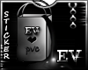 EV Love PVC Sticker BaG