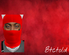 Red ski mask