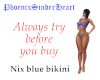 Nix blue bikini